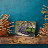 バスケットのラベンダー フォトプラーク (側面)