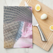 バスケットの中のコブラ アートプリント キッチンタオル (四つ折り)