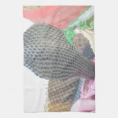 バスケットの中のコブラ アートプリント キッチンタオル (縦)