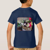 バスケットの中の子猫 Tシャツ (裏面)