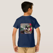 バスケットの中の子猫 Tシャツ (裏面フル)