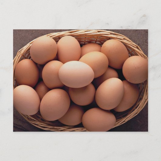 バスケットの多くの卵 ポストカード (正面)