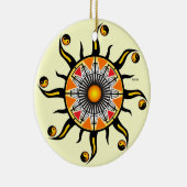 バスケットの太陽 セラミックオーナメント (右)