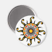 バスケットの太陽 マグネット (正面/裏面)