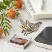 バスケットの子ネコ キーホルダー (側面)