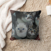 バスケットの子ネコ クッション (ブランケット)