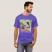 バスケットの子ネコ Tシャツ (正面フル)