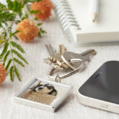 バスケットの犬 キーホルダー (側面)