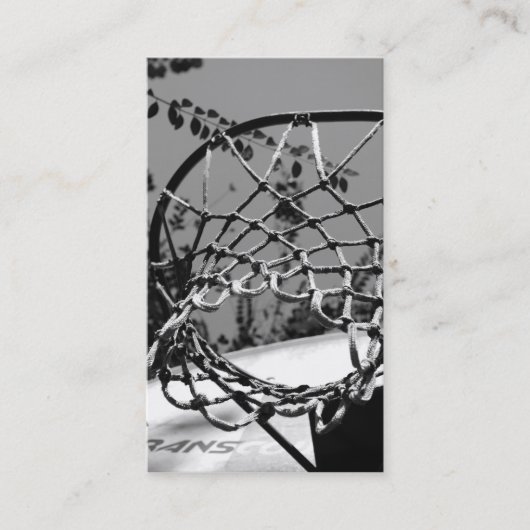 バスケットの球のインターネット・ビジネスカード 名刺 (正面)