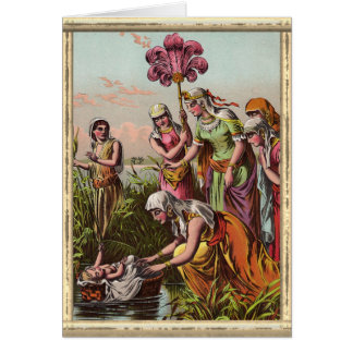 バスケットの絵画のベビーモーゼ