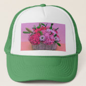 バスケットの絵画を開花します キャップ (正面)