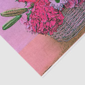 バスケットの絵画を開花します 薄葉紙 (詳細)