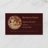 バスケットの織工は繊維-バスケットの織工とのそれをします 名刺 (正面)