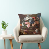 バスケットの花の静物画 クッション (椅子)