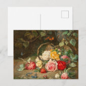 バスケットの薔薇 – ヨーゼフ・ノイゲバウアー ポストカード (正面/裏面)