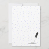 バスケットの赤ちゃん男の子シャワー招待状 招待状 (裏面)