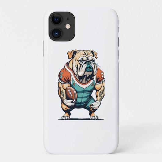 バスケットをする犬好き Case-Mate iPhoneケース (裏面)
