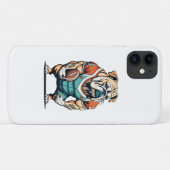 バスケットをする犬好き Case-Mate iPhoneケース (裏面(横))