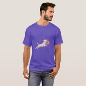 バスケットをする犬 Tシャツ (正面フル)