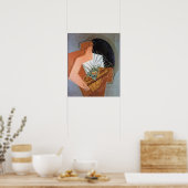 バスケットを持つ女性, by Juan Gris ポスター (キッチン)