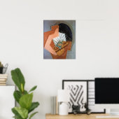 バスケットを持つ女性, by Juan Gris ポスター (ホームオフィス)