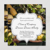 バスケットイタリアンの中のレモン 招待状 (正面/裏面)