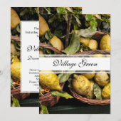 バスケットイタリアンの中のレモン 招待状 (正面/裏面)