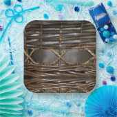 バスケットウィーブ紙プレート ペーパープレート (パーティー)