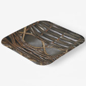 バスケットウィーブ紙プレート ペーパープレート (傾斜あり)