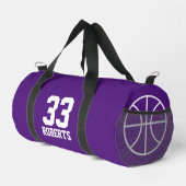 バスケットカスタムボールチーム選手のダッフルバッグ ダッフルバッグ (右コーナー)