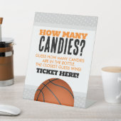 バスケットキャンディゲーム台座記号の数 台座サイン (インサイチュ)