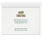 バスケットクリスマスカードにビコンフリースパピー (内部横(下))