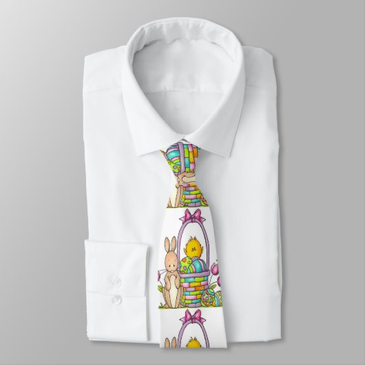 バスケットタイ付きイースターウサギ ネクタイ (タイ)