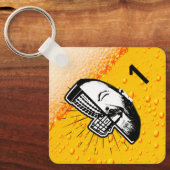 バスケットディスクゴルフバッグラベル キーホルダー (正面)