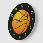 バスケットデザインの壁掛け時計 ラージ壁時計 (傾斜)