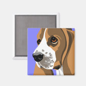 バスケットハウンド磁石 マグネット (正面/裏面)