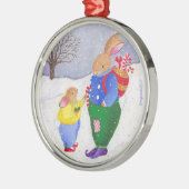 バスケットバニーオーナメント メタルオーナメント (左)