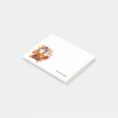 バスケットパーソナライズされたに入ったかわいい子猫 ポストイット (アングル)