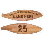 バスケットパーソナライズされたボール、3つの文字ボックス、ウッドフロア バスケットボール (パネル)