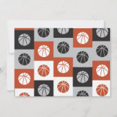 バスケットボクールールバー(ユダヤ教の)バル・ミツバー招待状 招待状 (裏面)