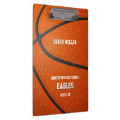 バスケットボパーソナライズされたールのコーチ クリップボード (右)