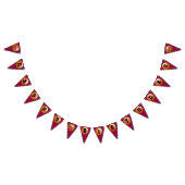 バスケットボパーソナライズされたールハッピーバースデー バンティングフラッグ (全)