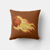 バスケットボパーソナライズされたール装飾用クッションと文字 クッション (裏面)