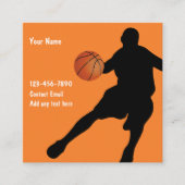 バスケットボークールルテーマ両面名刺 スクエア名刺 (正面)