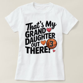 バスケットボールおばあちゃんが私の孫カスタム娘 Tシャツ