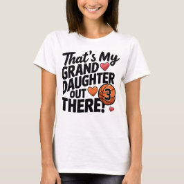 バスケットボールおばあちゃんが私の孫カスタム娘 Tシャツ