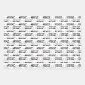 バスケットボールおめでとうのラッピング紙シート ラッピングペーパーシート (正面2)