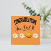 バスケットボールおめでとうカード カード (スタンド正面)