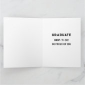 バスケットボールおめでとうグッドラック卒業カード カード (内部)