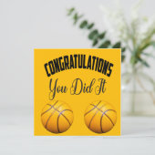 バスケットボールおめでとう カード (スタンド正面)